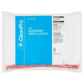 CleanPro 10 Economy Dish Cloths  Adomoo